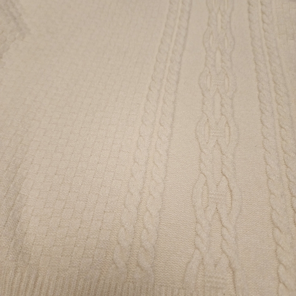 Spring + Mercer Men's Quarter Zip Cream Sweater S - Picture 7 of 11